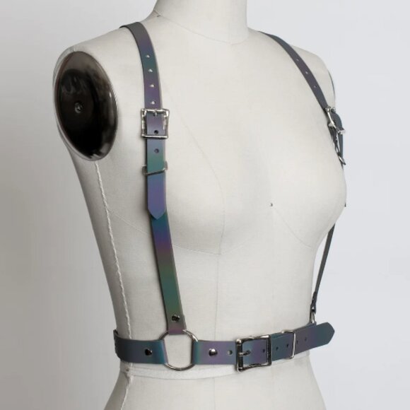 Apatico Reflective Rainbow Harness Medium - Picture 3 of 6